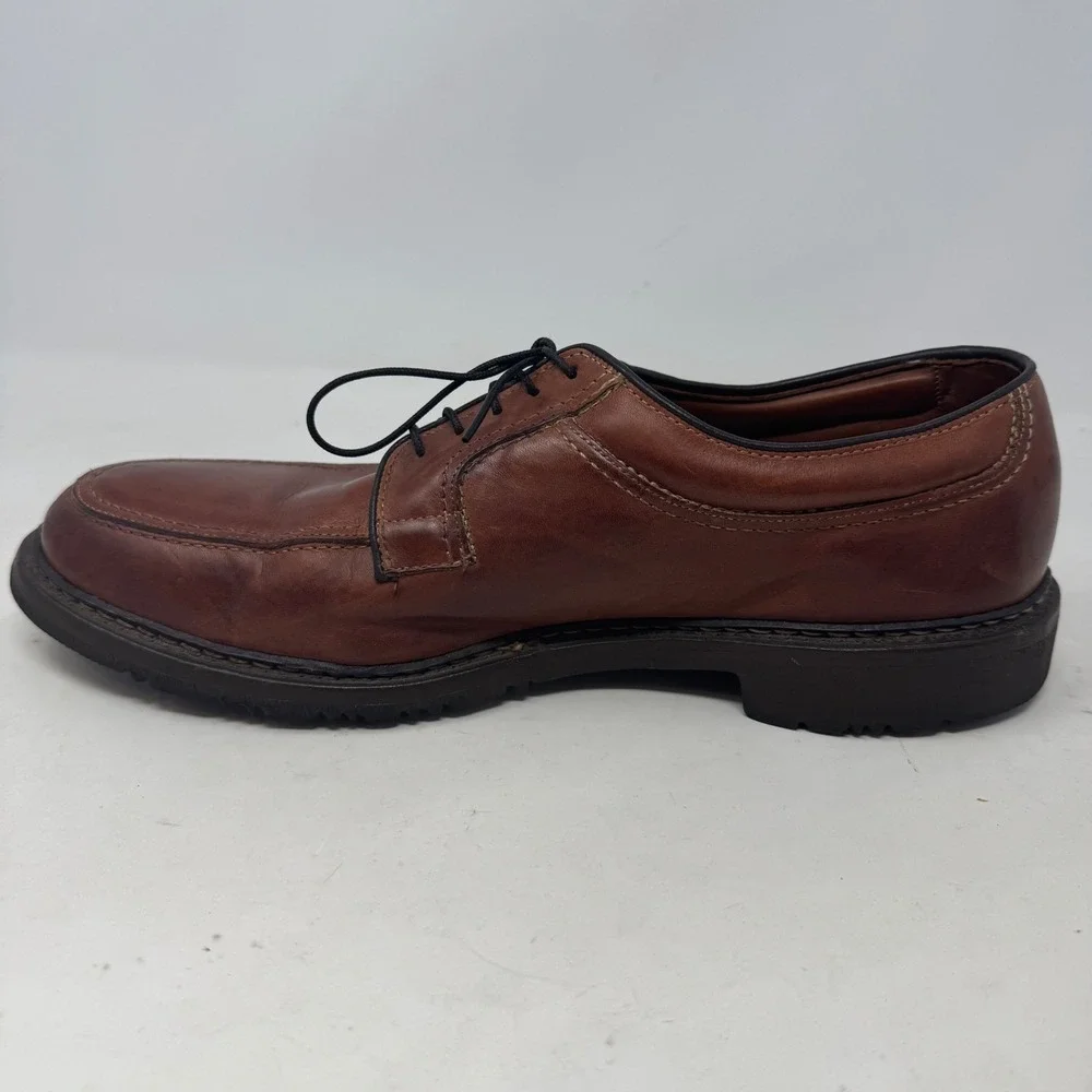 Allen Edmonds Wilbert Brown Leather Split Toe Derby Shoes Mens 11.5 B 1951